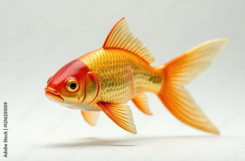 Obraz premium Goldfish-comet on a white background