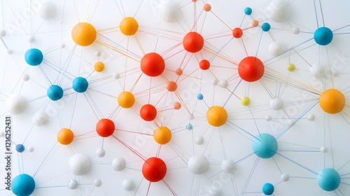 Creative user journey mapping with artistic clay string chart modern studio visual representation contemporary environment unique perspective