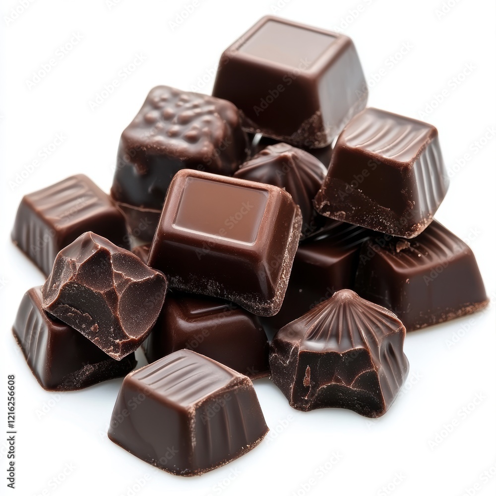 Chocolate candy isolated on white background Chocolate candy isolated on white background