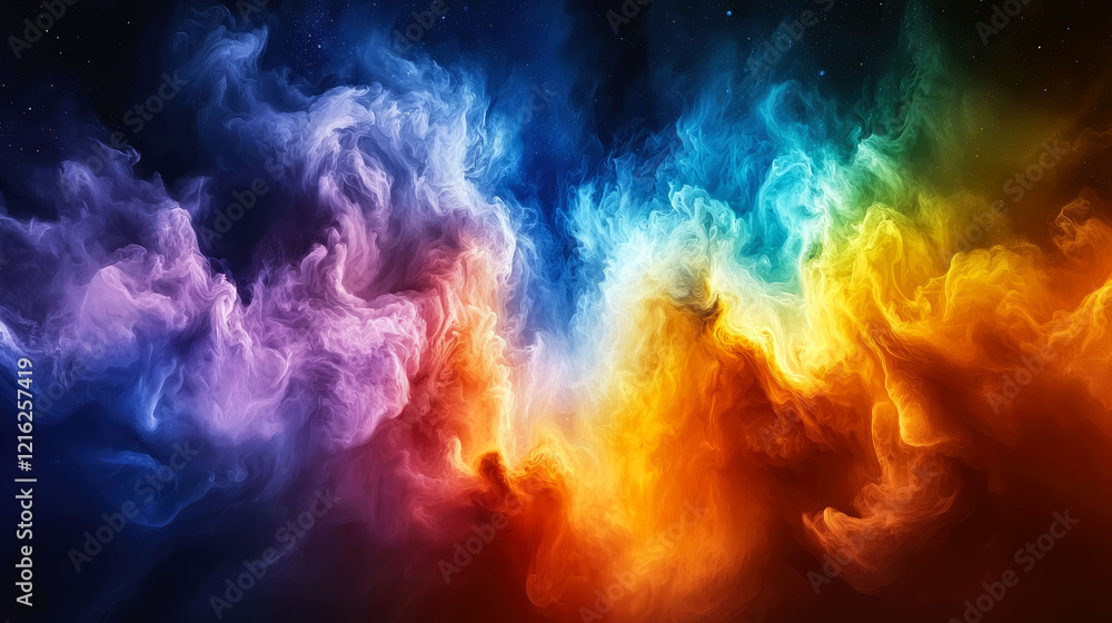 Cosmic Dreamscape: A Vibrant Abstract of Surreal Colors and Flowing Energy Cosmic Dreamscape: A Vibrant Abstract of Surreal Colors and Flowing Energy
