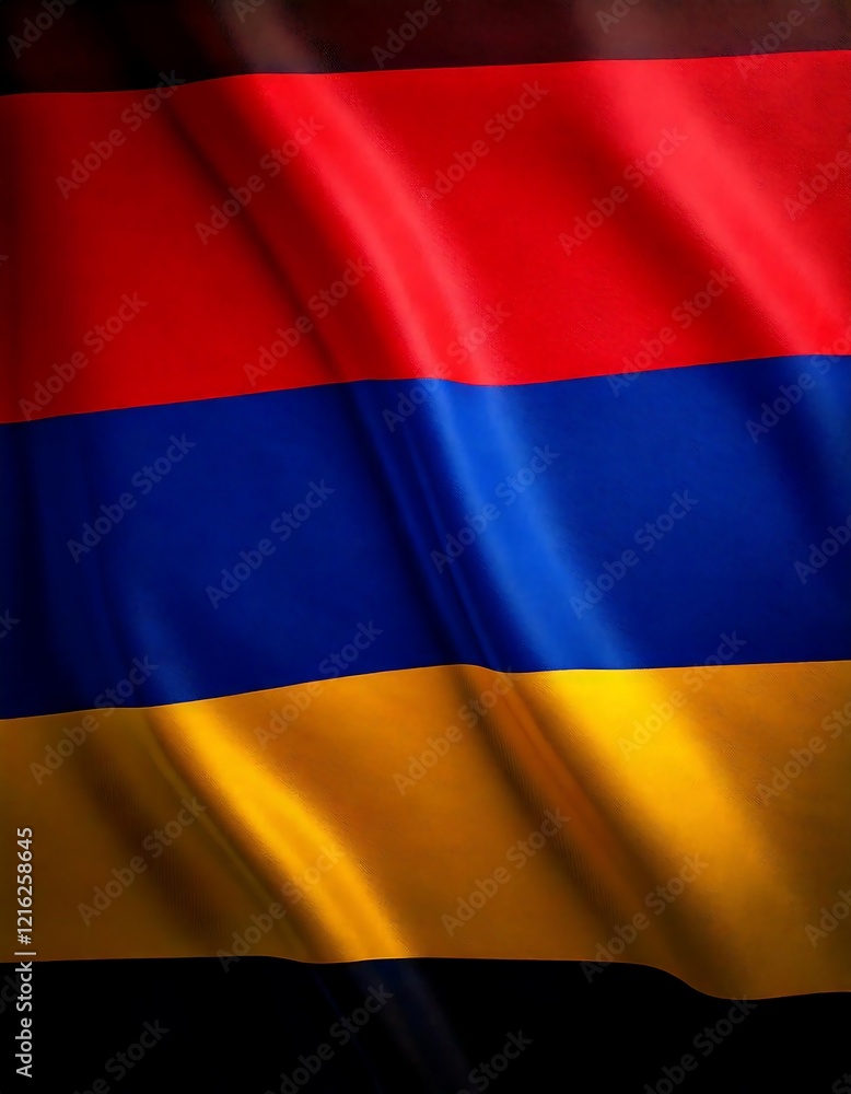 Naklejka premium Beautifull Armenia flag