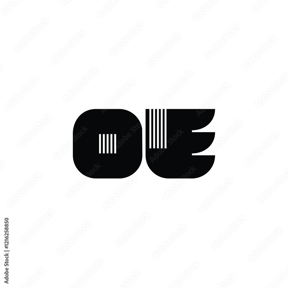 OE monogram logo design letter text name symbol monochrome logotype alphabet character simple logo OE monogram logo design letter text name symbol monochrome logotype alphabet character simple logo