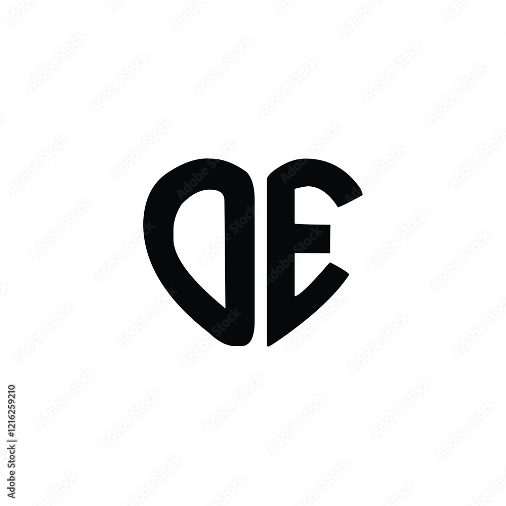 OE monogram logo design letter text name symbol monochrome logotype alphabet character simple logo OE monogram logo design letter text name symbol monochrome logotype alphabet character simple logo