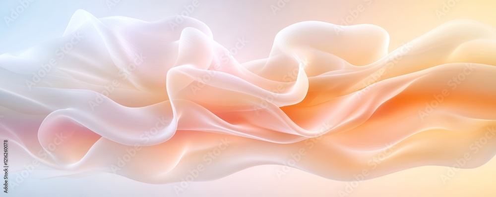 Fototapeta premium Abstract Pastel Swirling Fabric Background