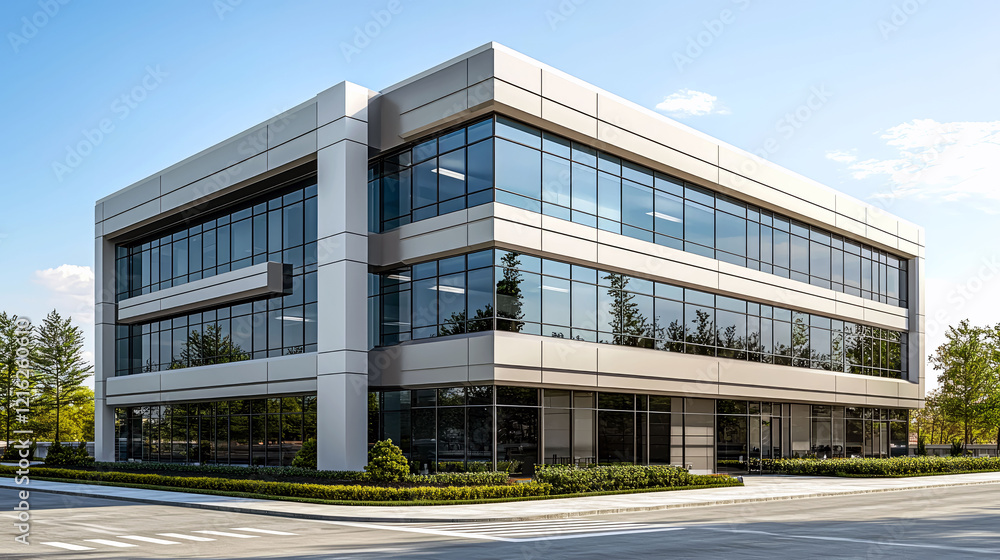 Modern Office Building: Architectural Design and Commercial Real Estate Modern Office Building: Architectural Design and Commercial Real Estate