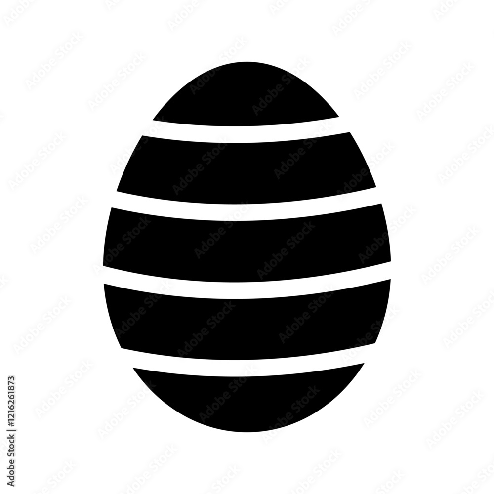 solid Easter egg with striped line pattern in vibrant, decorative design. solid Easter egg with striped line pattern in vibrant, decorative design.