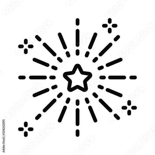 Firework celebration vector design, modern style