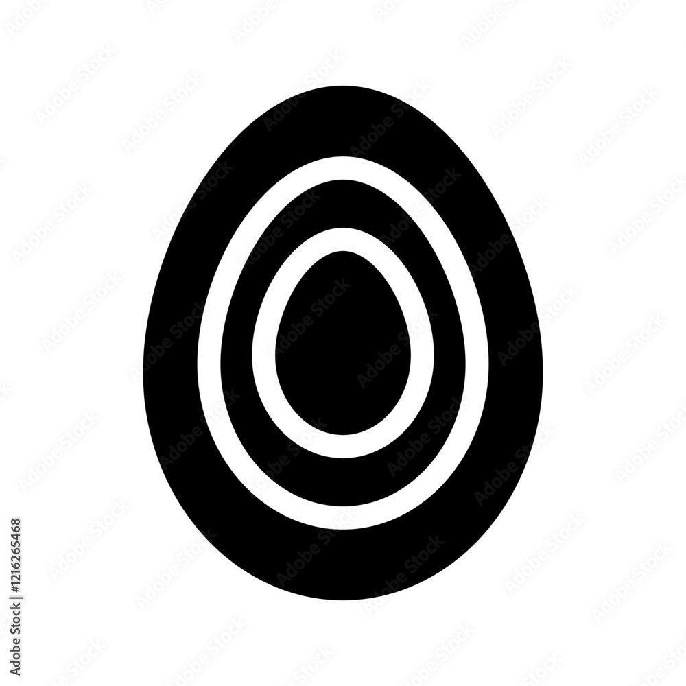 Easter egg featuring a spiral pattern inside, adding a unique design element.
Easter egg featuring a spiral pattern inside, adding a unique design element.