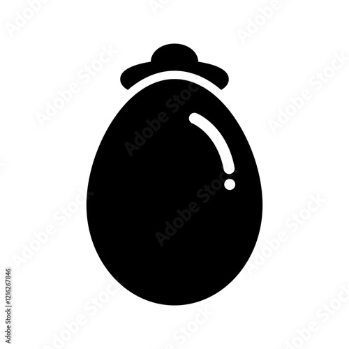 solid Egg wearing a hat in a playful design.