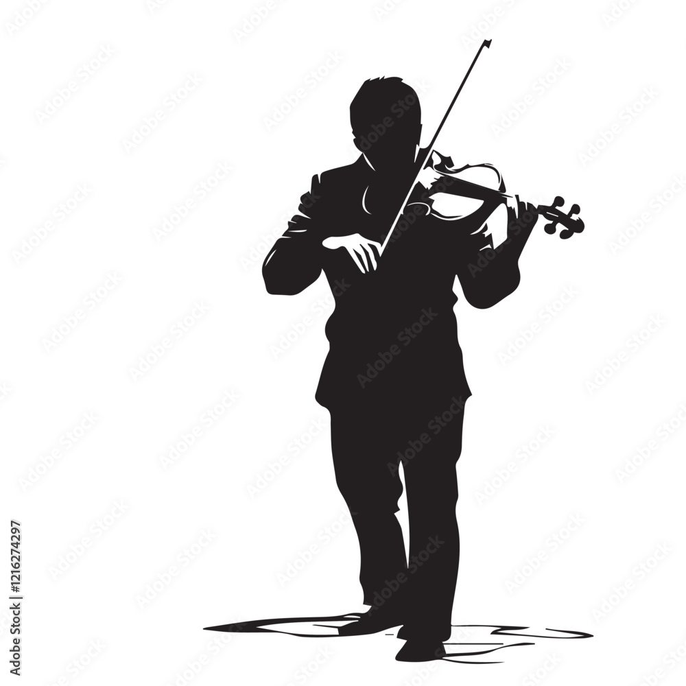 Fototapeta premium musician playing violin