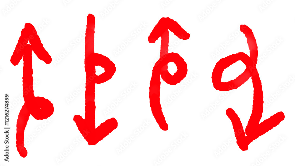 Red watercolor strokes isolated on white background Red watercolor strokes isolated on white background