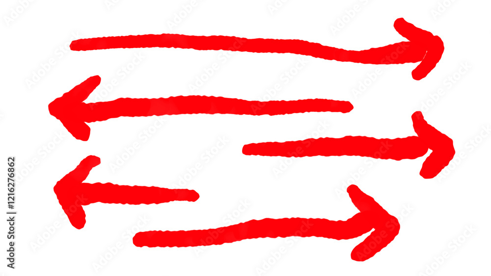 Red watercolor strokes isolated on white background Red watercolor strokes isolated on white background