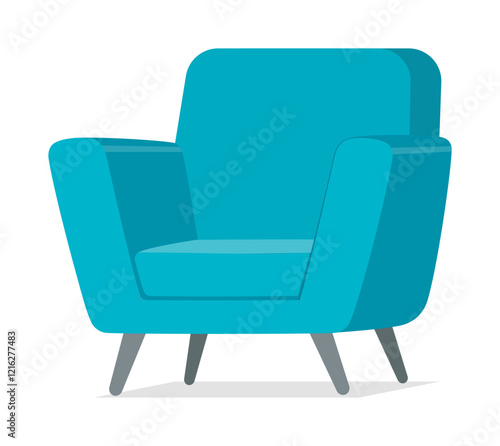 blue sofa chair good quality and design