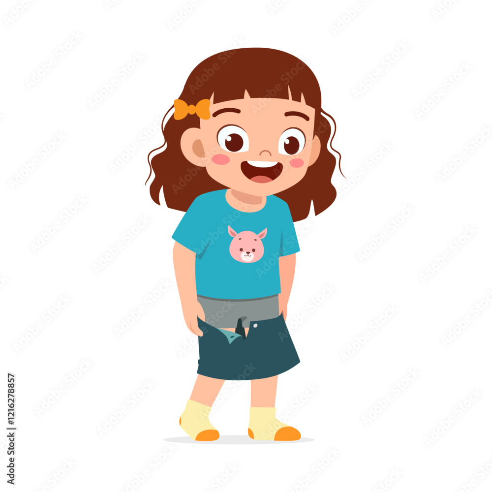 little kid do dressing process wearing skirt little kid do dressing process wearing skirt