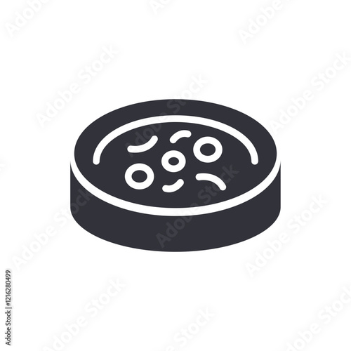 Chemical sample solid icons, minimalist vector illustration ,simple transparent graphic element .Isolated on white background