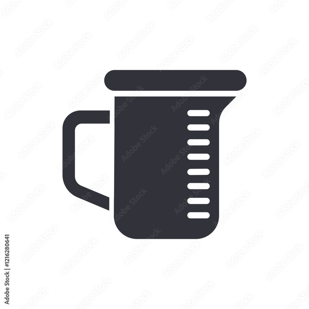 Measuring jug solid icons, minimalist vector illustration ,simple transparent graphic element .Isolated on white background Measuring jug solid icons, minimalist vector illustration ,simple transparent graphic element .Isolated on white background