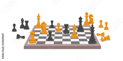 chess piece set good quality and good design
