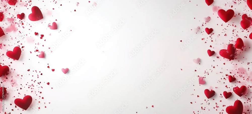 Festive Hearts Background for Valentine's Day Festive Hearts Background for Valentine's Day
