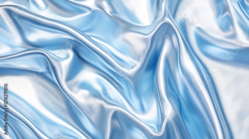 Glossy light blue background with a subtle shine and reflective highlights, perfect for modern applications, on solid white background.