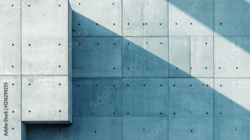 Light blue concrete wall texture with subtle imperfections and depth.