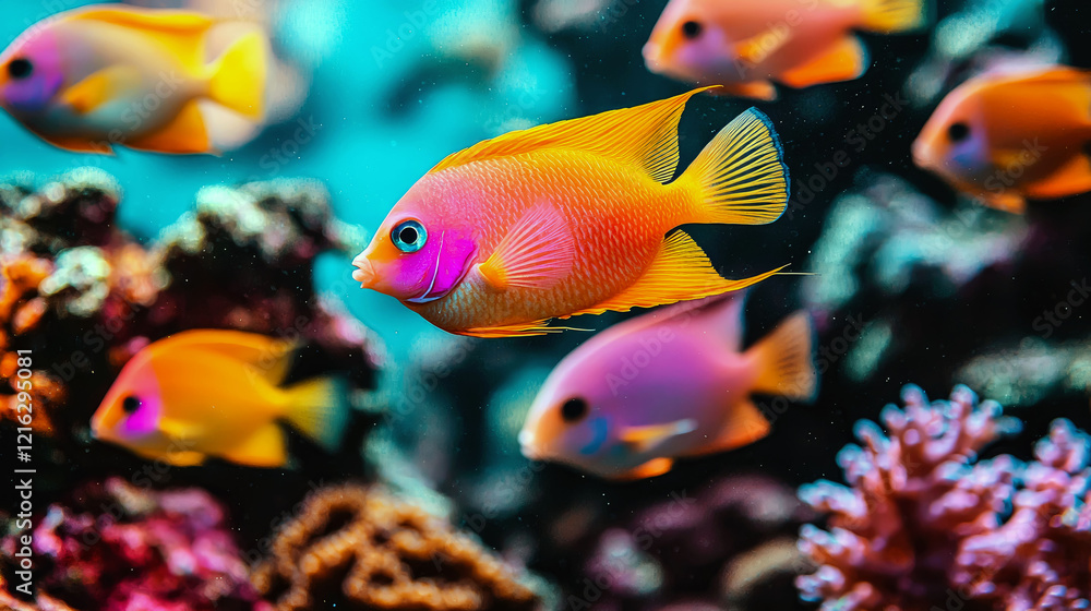 Vibrant Reef Fish: A Colorful Underwater Paradise Vibrant Reef Fish: A Colorful Underwater Paradise