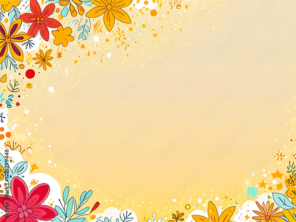 Obraz premium autumn in blurry circle glowing bokeh background beautiful plant spring wedding copy space