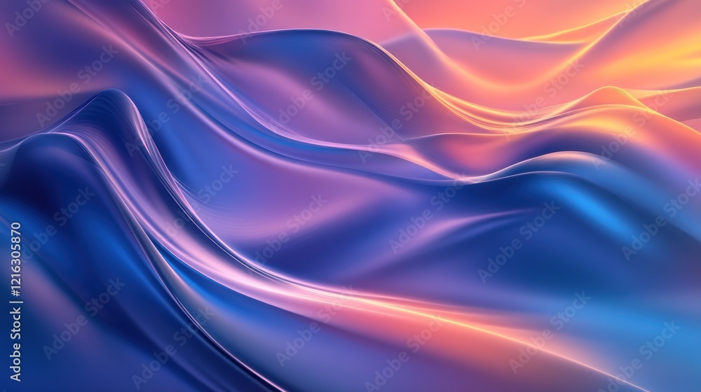 Fototapeta premium Abstract technology featuring gradient color effects in connection themes.