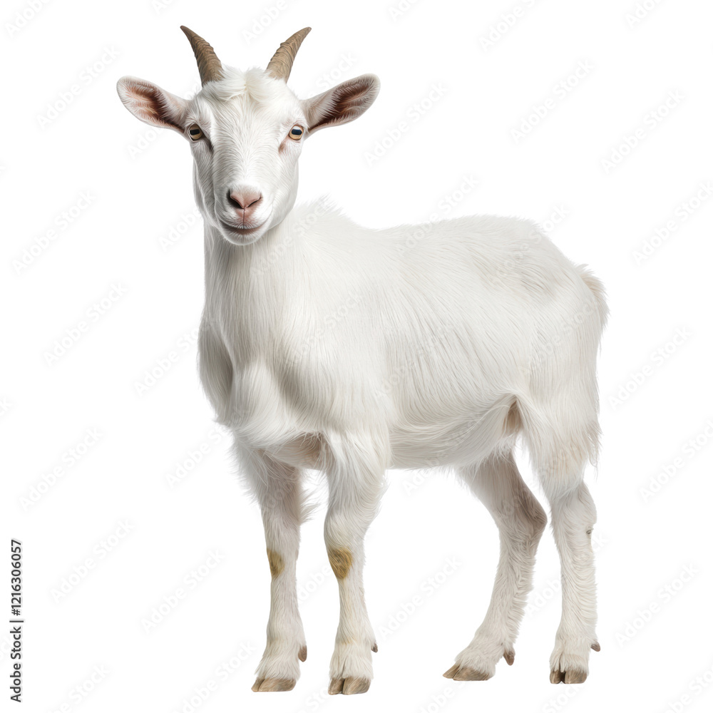 Full Body Shot of Isolated Goat on Transparent Background, cut out Full Body Shot of Isolated Goat on Transparent Background, cut out