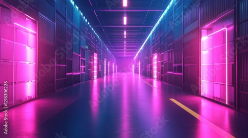 Wallpaper Mural A high-tech AI-driven supply chain management Torontodigital.ca