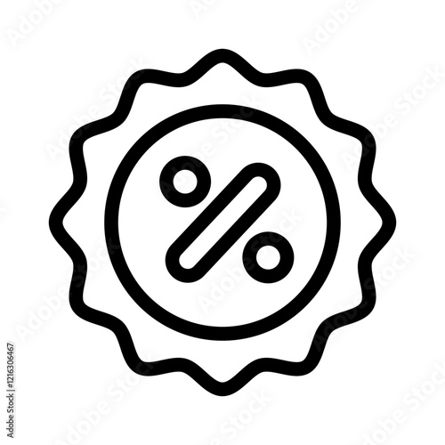 discount item product outline icon