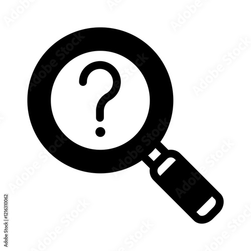 magnifying glass item product solid icon