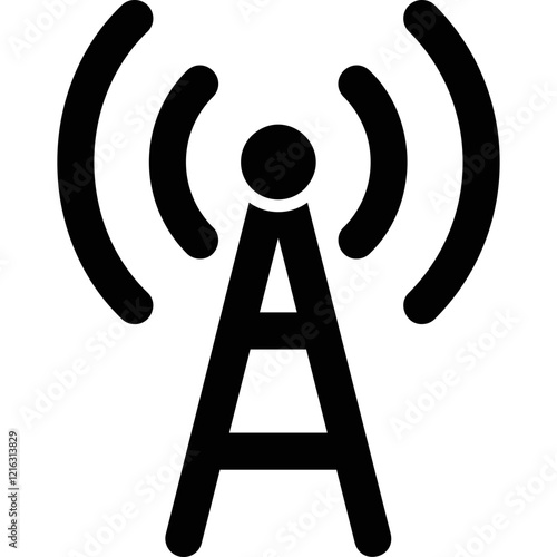 Simple vector icon cell tower
