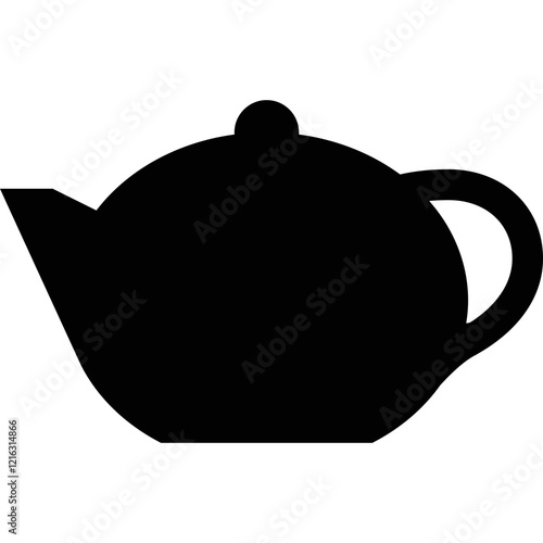 Simple vector icon teapot
