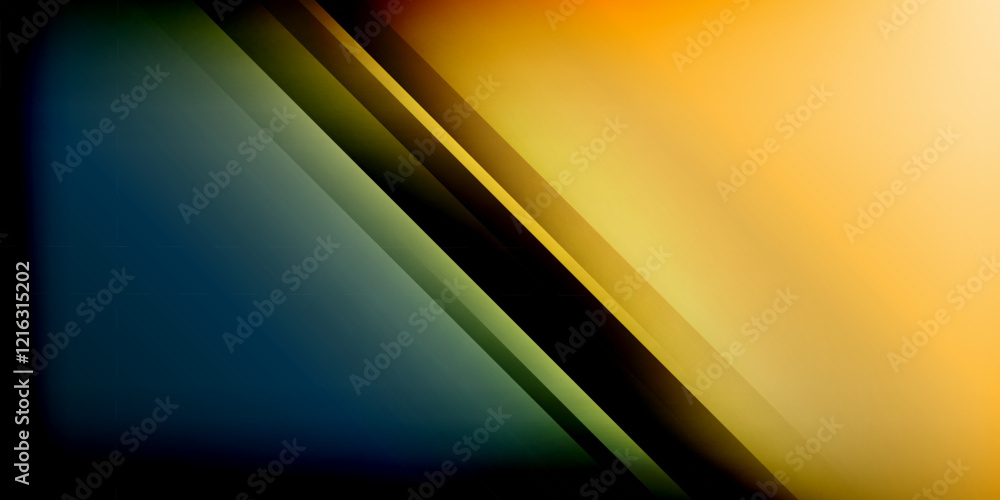 Obraz premium Dynamic shadow lines geometric shapes