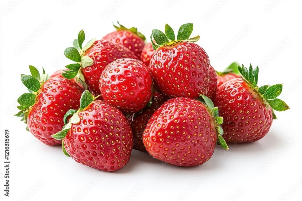 Fresh strawberries isolated on a white background. Fresh strawberries isolated on a white background.