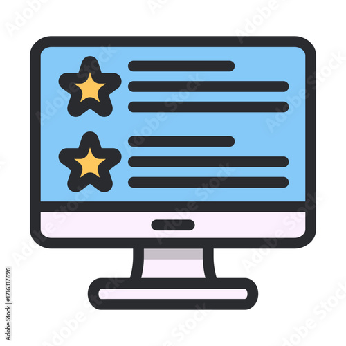 computer review product filled icon