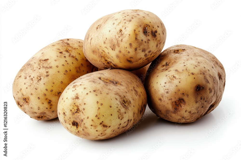 Fresh potato isolated on a white background. Fresh potato isolated on a white background.