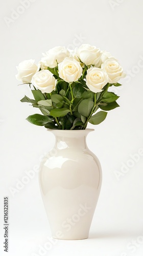 Wallpaper Mural Elegant white roses in a simple vase. Torontodigital.ca