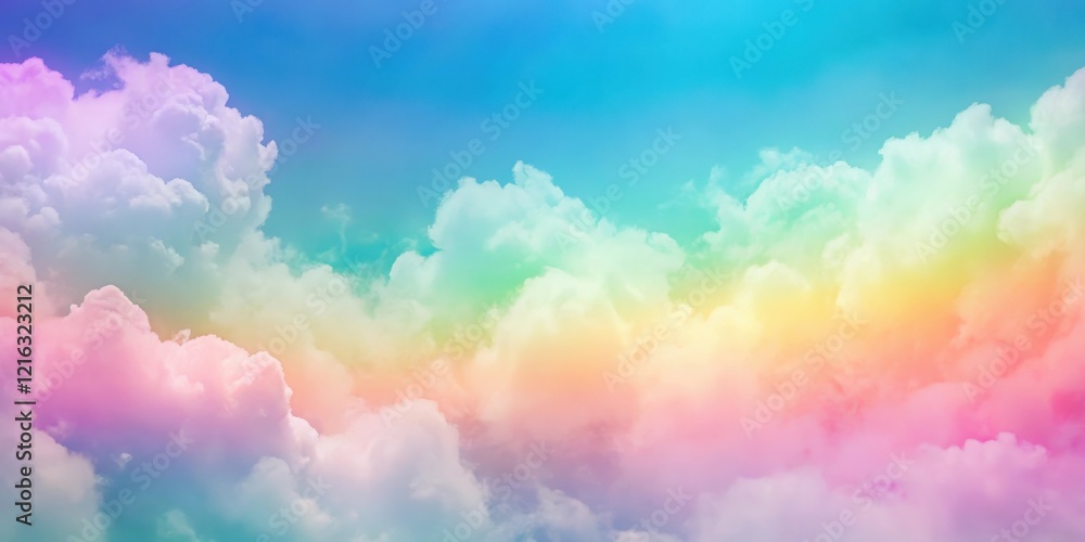 Pastel Rainbow Gradient Background with Fuzzy Texture Pastel Rainbow Gradient Background with Fuzzy Texture