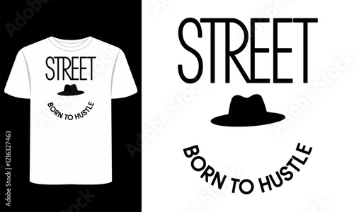 Street T-Shirt Urban Streetwear Illustrations for Youthful Apparel and Trendy Lifestyle Designs