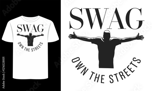 vector T-Shirt Urban Swagger Streetwear Illustrations for Youthful Apparel and Trendy Lifestyle Designs
