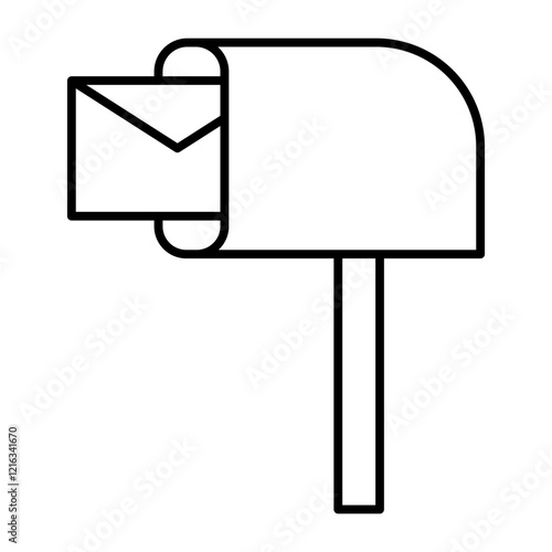 mailbox line icon