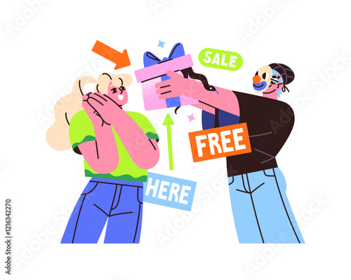 Hacker cheats people with spam. Thief phishing personal data, hacking by fake adware by email. Cyber crime, scam in the Internet, online fraud concept. Flat isolated vector illustration on white