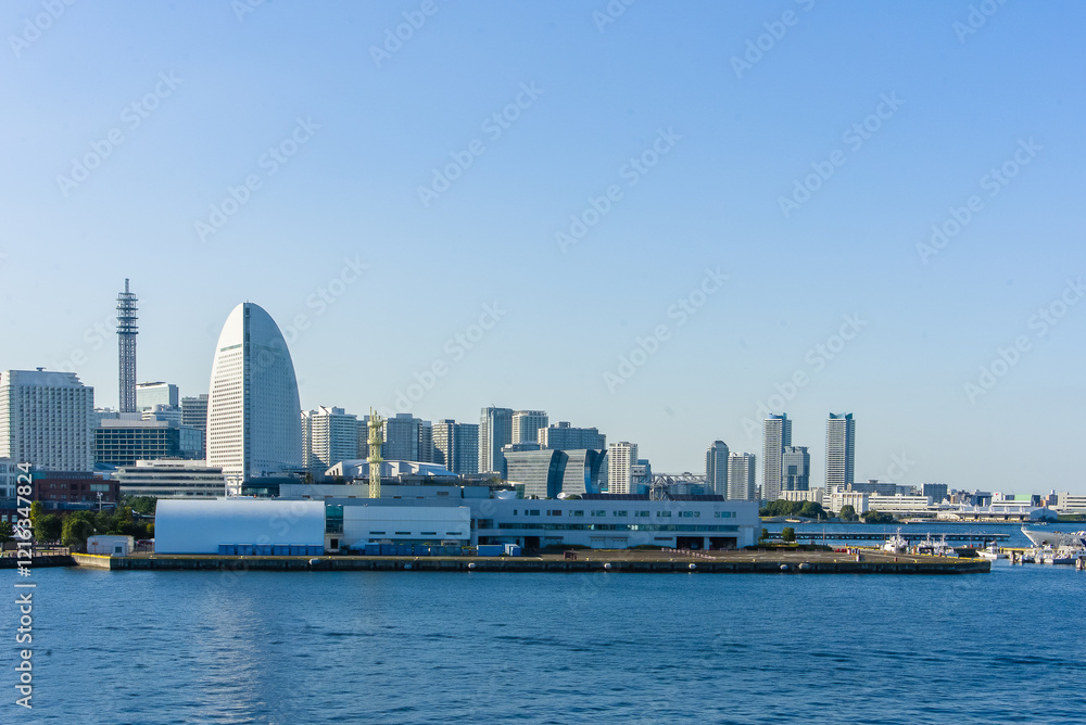 Fototapeta premium Kanagawa Prefecture - Cityscape, Yokohama Minato Mirai Scenery 
