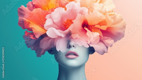 Exploring digital flowers in ai art virtual garden portrait imaginative close-up creativity unleashed