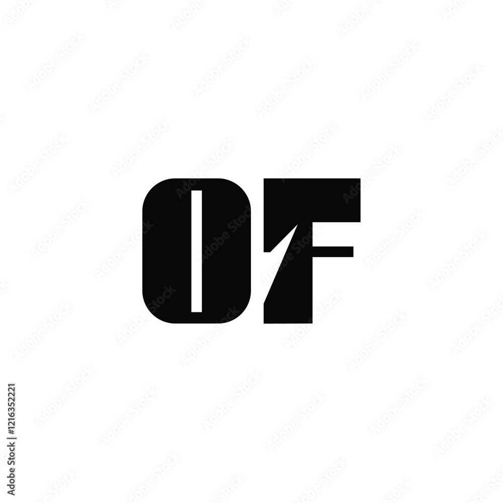 OF monogram logo design letter text name symbol monochrome logotype alphabet character simple logo OF monogram logo design letter text name symbol monochrome logotype alphabet character simple logo