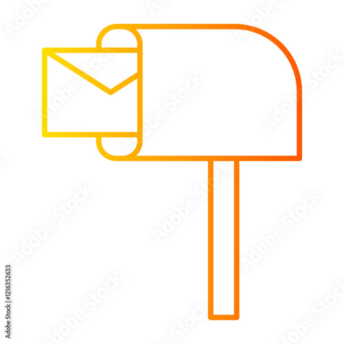 mailbox gradient icon