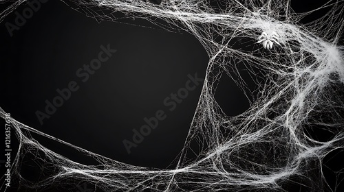 Spooky Spiderweb Texture: Halloween Background photo