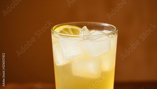 Wallpaper Mural A Photograph of a Refreshing Regular Drink with a Slice of Lemon Torontodigital.ca