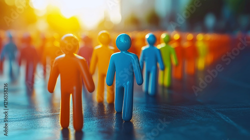 Colorful Crowd: Unity, Diversity, and the Power of Togetherness